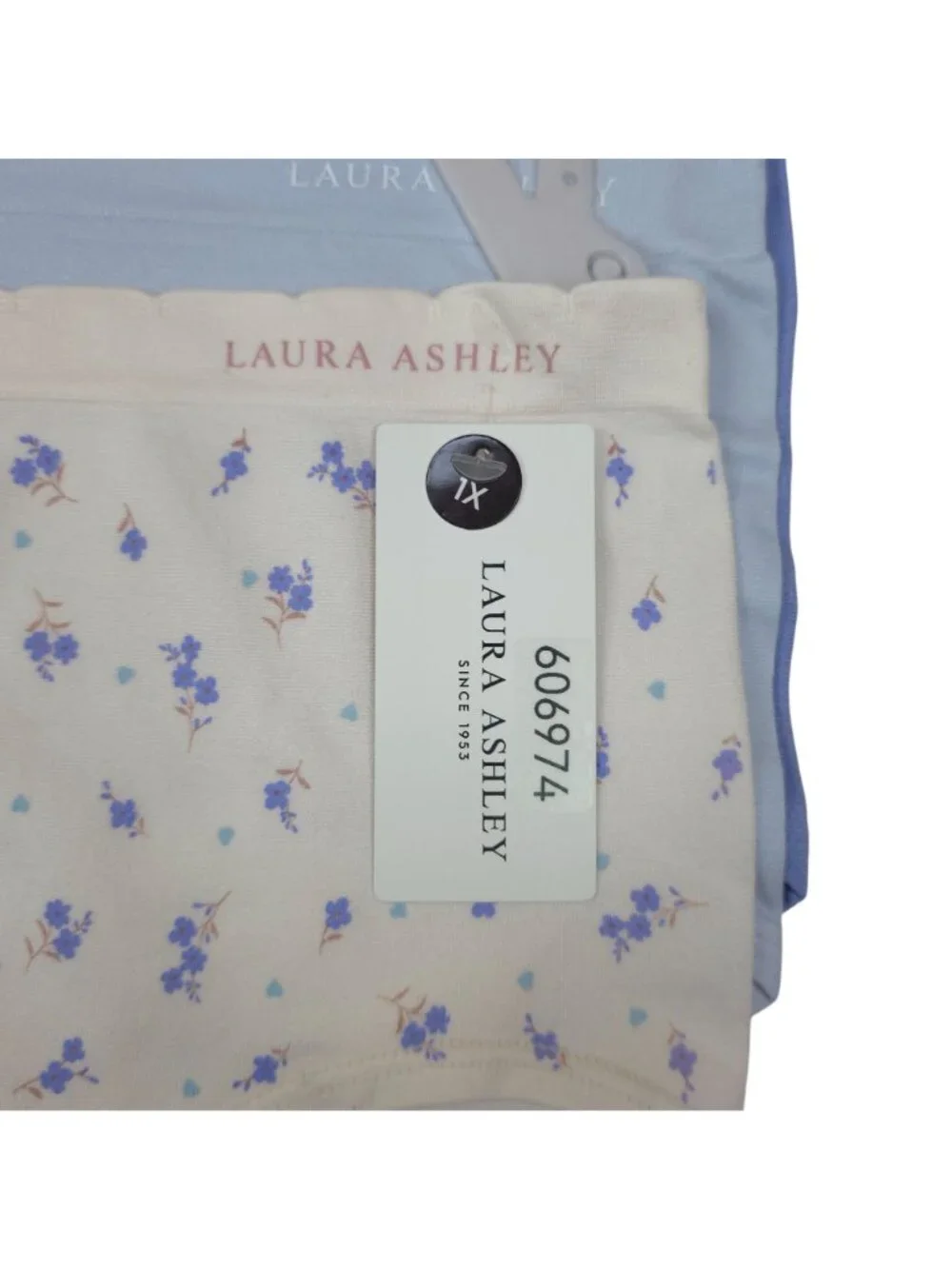 Laura Ashley Womens 5-Pack High-Waist Briefs Size 1X Soft Nylon Spandex